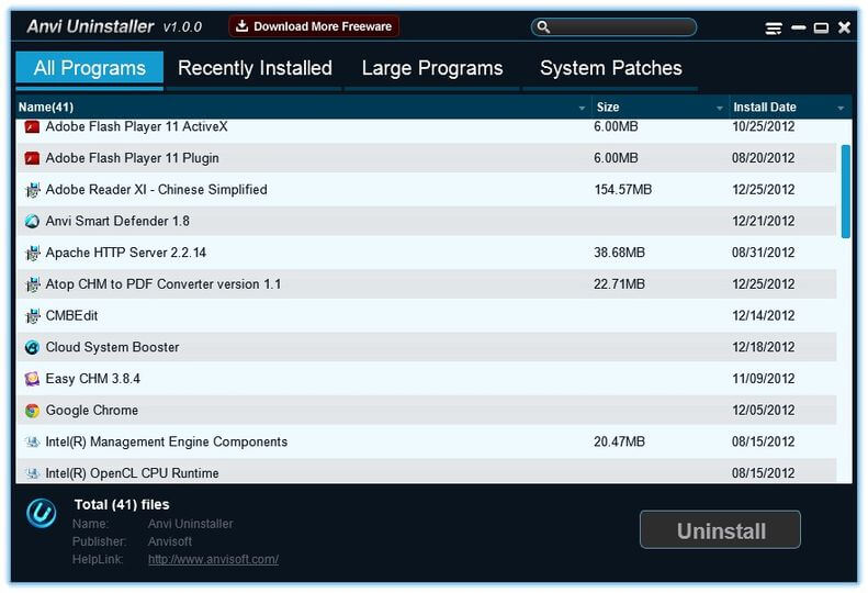 Anvi uninstaller