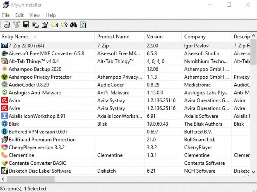 MyUninstaller