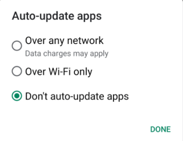 Click on done to save changes