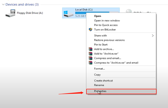 Local Disk Properties