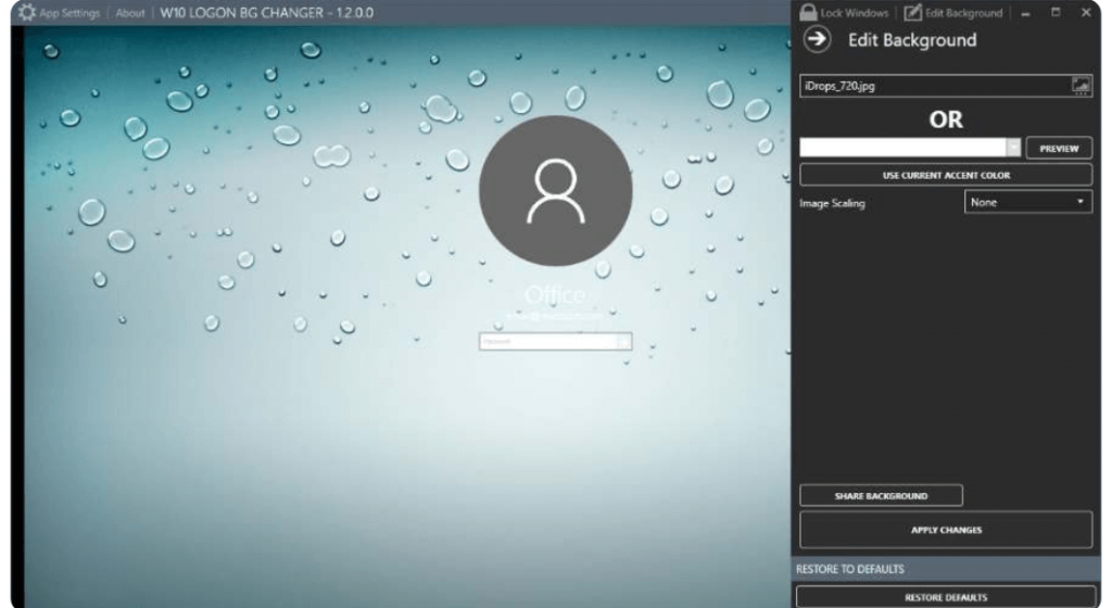 Login Screen Background Changer