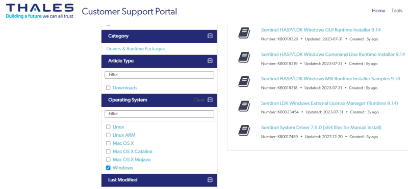 Official site - Select the Windows and Choose Required Driver