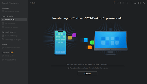 Transfering the Data