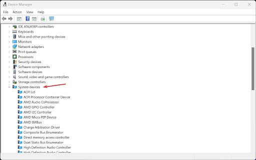 Windows System Devices
