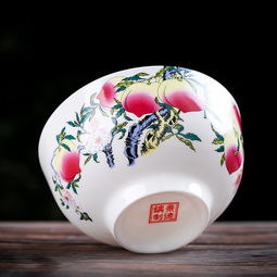 景德镇九桃福寿图寿碗 为百岁寿辰定制的传世之礼